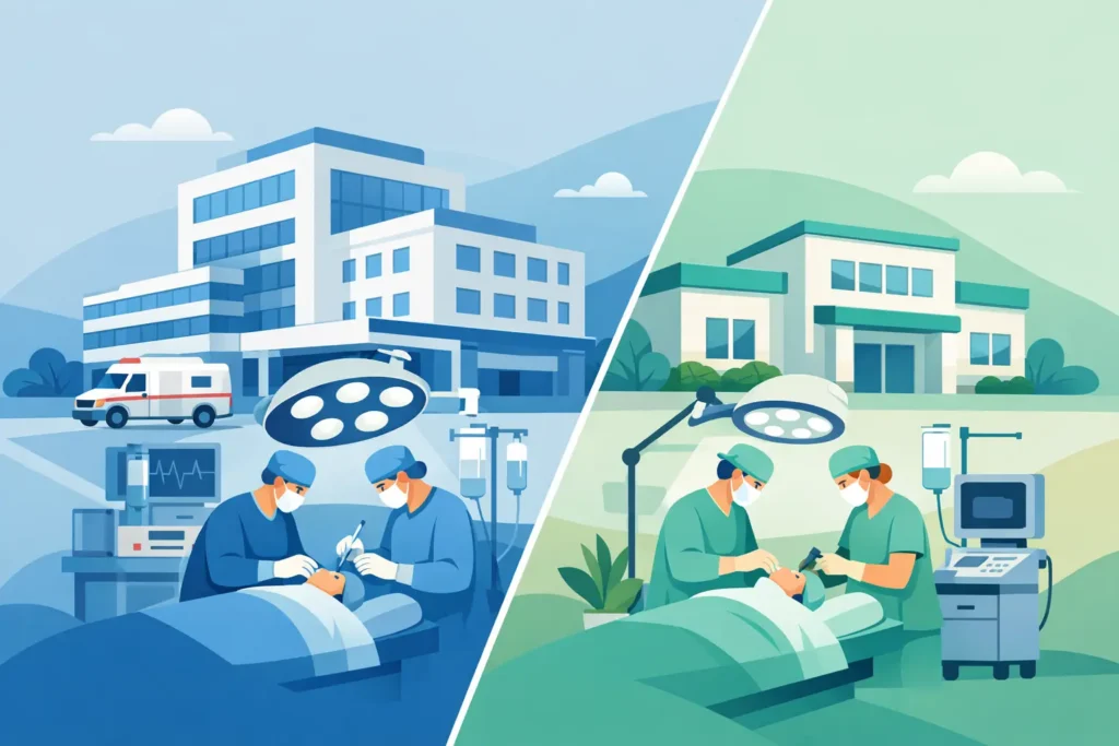 Hospital Surgery vs Clinic Surgery